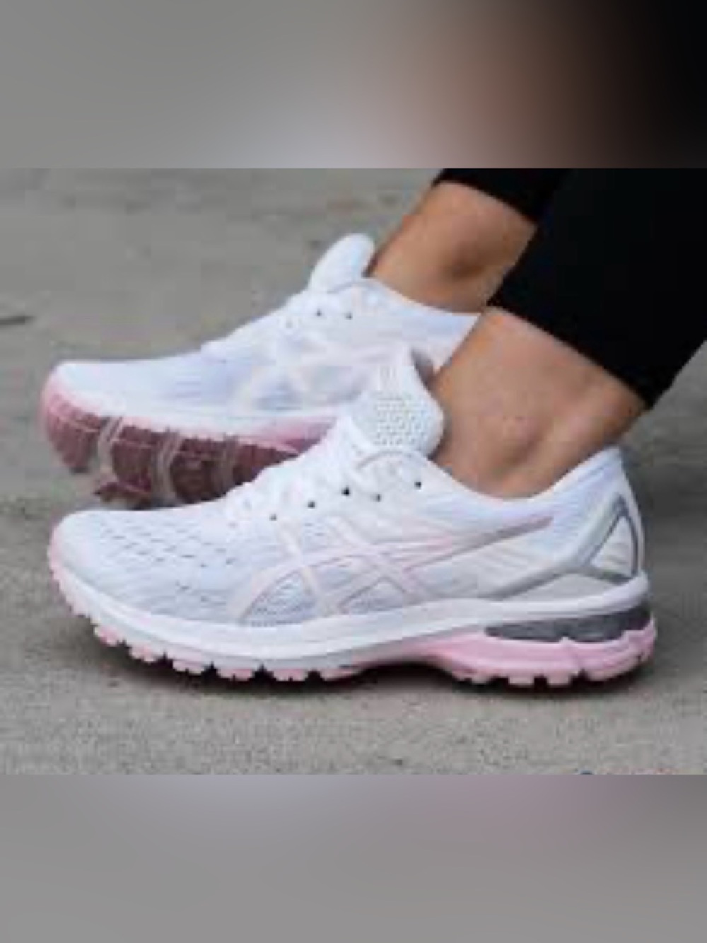 ASICS Women GT-2000 9 1012A859 White Pink Salt Running Shoes Sneakers Flyte Sz 7